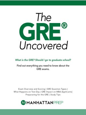 cover image of The GRE Uncovered